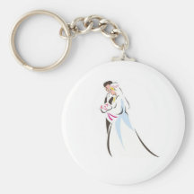 Couples de mariage porte-clefs