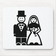 Couples de mariage tapis de souris