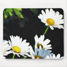 Couples des fleurs de marguerite tapis de souris