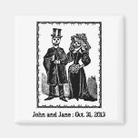 Couples squelettiques - aimant #2 (personnaliser)