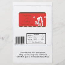 Couplez le rouge de vélo/le grand emballage barre  prospectus personnalisés