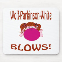 Coups Mousepad Loup-Parkinson-Blanc Tapis De Souris