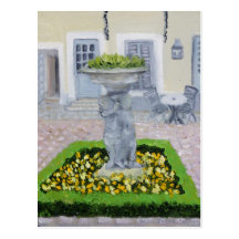 Cour avec du charme en FRANCE Carte Postale
