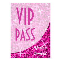 Courbe rose invitation de tape-à-l'oeil "de passag