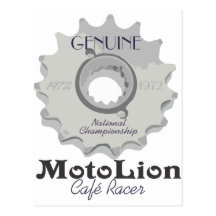 Coureur véritable de café carte postale