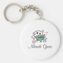 Couronne de mardi gras porte-clé