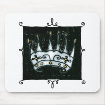 couronne gothique tapis de souris