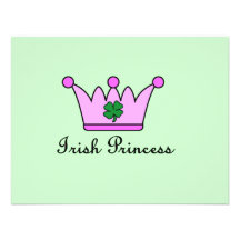couronne irlandaise de princesse invitation