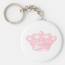 Couronne rose porte-clé