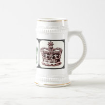 COURONNES AVEC FLEUR DE LIS ET COPIE DE COLLAGE DE MUGS À CAFÉ