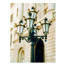 courrier espagnol de lampe cartes postales