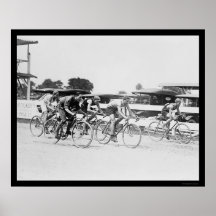 Course de bicyclette à Washington, dc 1925 Poster