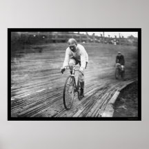 Course de bicyclette de six jours 1909 affiches