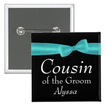COUSIN du nom fait sur commande Y132 de mariage d' Badges Avec Agrafe