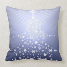 Coussin bleu de Noël