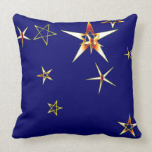 Coussin de MoJo d'Américain de nuit étoilée