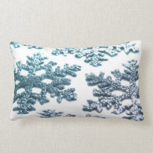 Coussin de scintillement de flocon de neige de flo