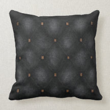 Coussin piqué gris-foncé de regard