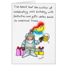 Coutume d'anniversaire carte de vœux
