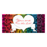 Coutume fascinante de coeur d'arc-en-ciel invitations