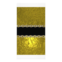 Couverture à chaînes de l'iphone 5 de feuille d'or photocarte