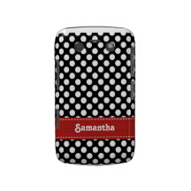 Couverture audacieuse Whi noir rouge de caisse de  Coque Blackberry Bold
