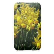 Couverture jaune de l'iPhone 3 de jonquilles Coque Case-Mate iPhone 3