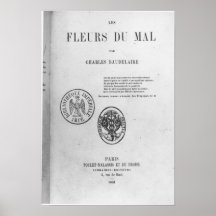 Couverture, première édition de 'Les Fleurs du Poster