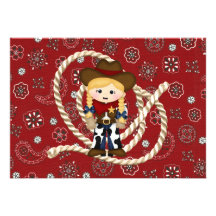 Cow-girl Faire-part