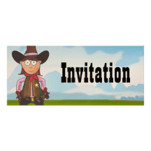 Cow-girl Invitation