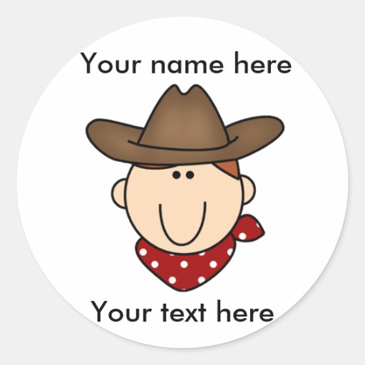 Cowboy de la personnaliser vous-même autocollants