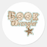 Cowboy de livre adhésif rond