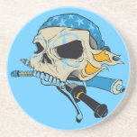 Cr�ne pirate - dessous de verres