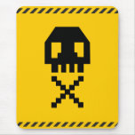 crâne à 8 bits de pixel tapis de souris