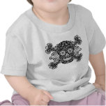 Crâne antique et os croisés de sucre t-shirts