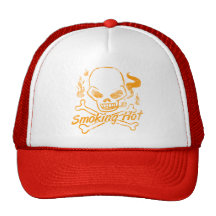 Crâne chaud de tabagisme casquettes