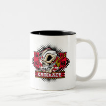 Crâne de kamikaze tasses à café