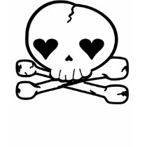Crâne de Kawaii Goth T-shirt