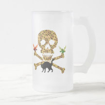 Crâne de léopard de Halloween Tasse