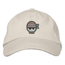 Crâne de pirate de garçon casquettes brodées