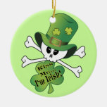 Crâne de shamrock ornement