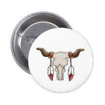 Crâne de Taureau Badges Avec Agrafe
