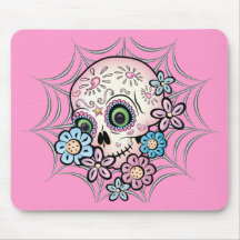 Crâne doux de sucre tapis de souris