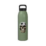 Crâne du football (le football) bouteilles d'eau réutilisables