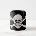 Crâne et os croisés de pirate tasse à café