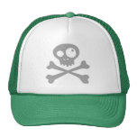Crâne gris casquettes de camionneur