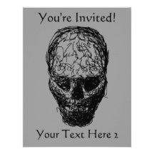 Crâne Invitations