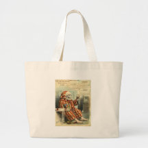 Crâne /Skeleton Illus. pharmaceutique vintage Sacs En Toile