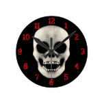 Crâne tramé : Horloge murale Horloges Murales