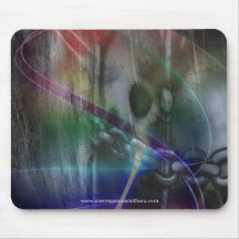 crânes et arcs-en-ciel tapis de souris